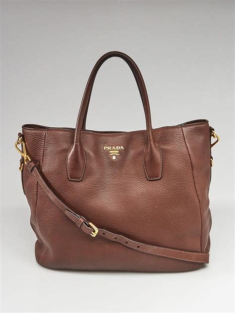 prada tessuto twist bruciato tote bag|Prada leather tote.